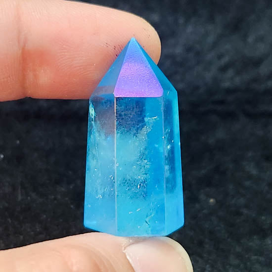 Aqua Aura Quartz Point