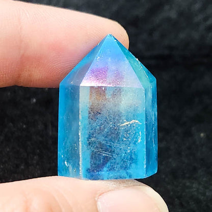 Aqua Aura Quartz Point