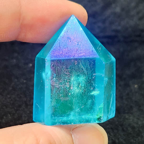 Aqua Aura Quartz Point