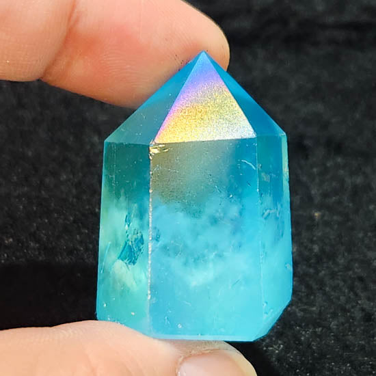 Aqua Aura Quartz Point