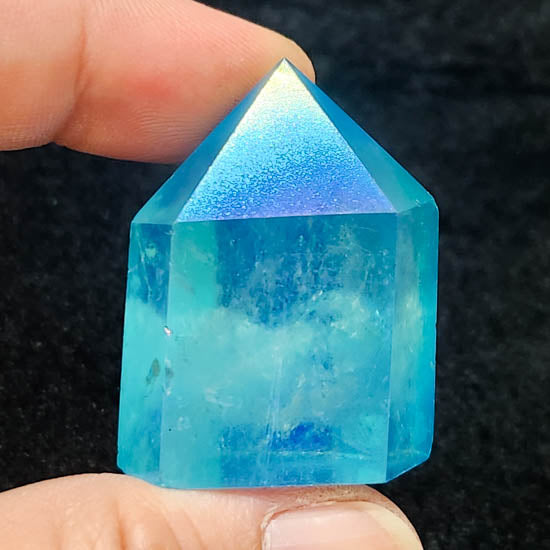 Aqua Aura Quartz Point