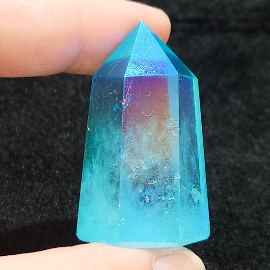 Aqua Aura Quartz Point