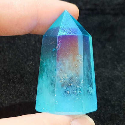 Aqua Aura Quartz Point