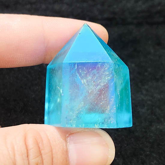 Aqua Aura Quartz Point