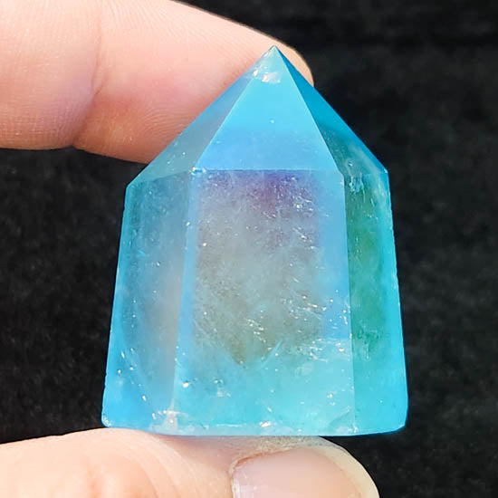 Aqua Aura Quartz Point