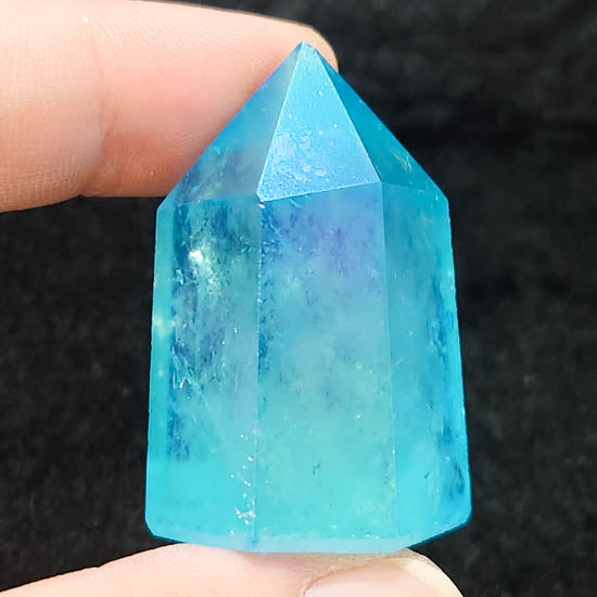 Aqua Aura Quartz Point