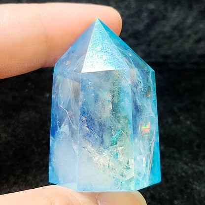 Aqua Aura Quartz Point