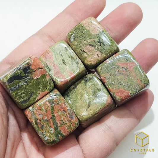 Unakite Cube Tumble