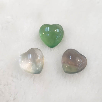 Mini Crystal Heart - Amethyst, Rose Quartz, Green Aventurine & Fluorite