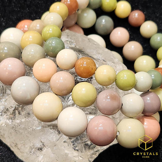 Macaron Alashan Agate Bracelet