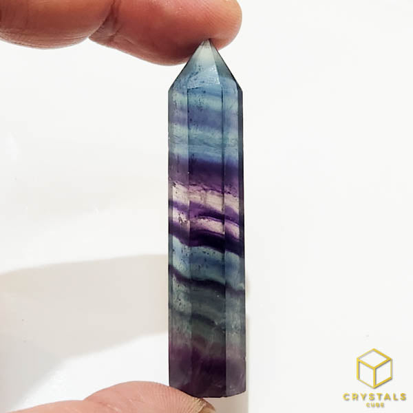 Rainbow Fluorite Point