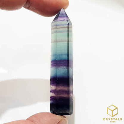 Rainbow Fluorite Point