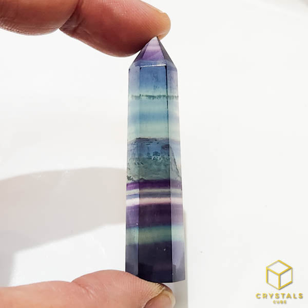 Rainbow Fluorite Point