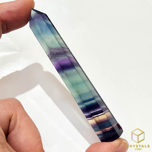 Rainbow Fluorite Point