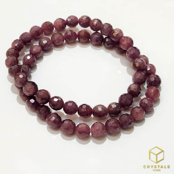 Ruby* Faceted Bracelet