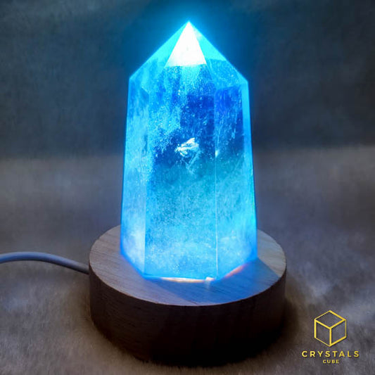 Aqua Aura Quartz Point LED Lamp