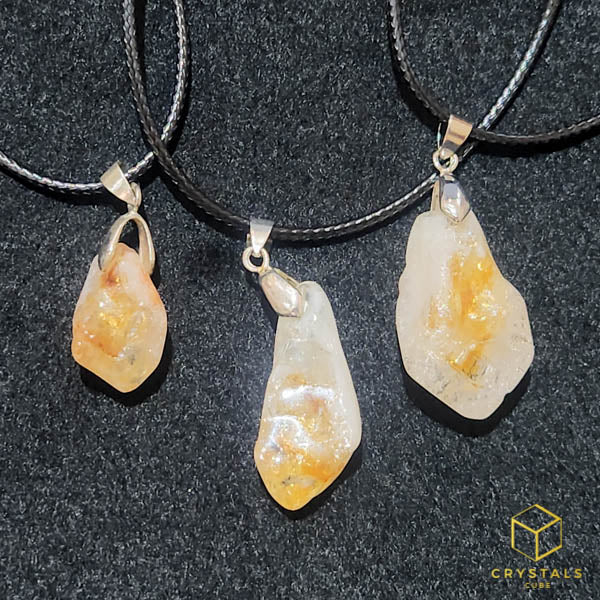 Citrine Tumble Pendant