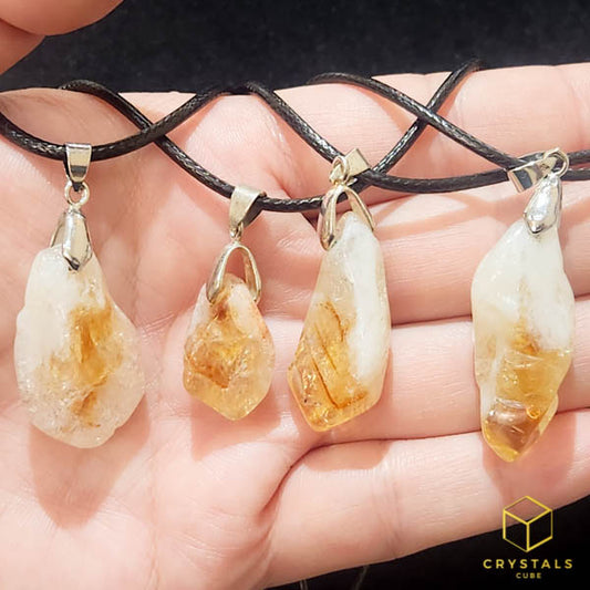 Citrine Tumble Pendant