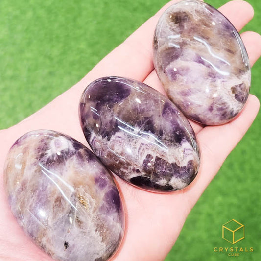 Chevron Amethyst Palm Stone