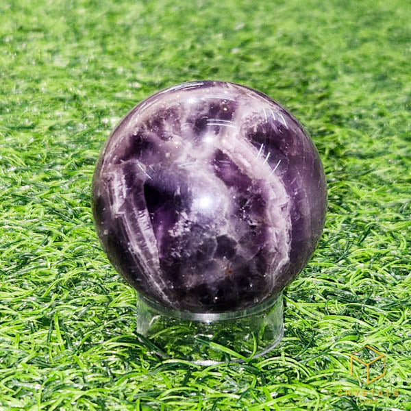 Chevron Amethyst Sphere