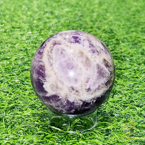 Chevron Amethyst Sphere