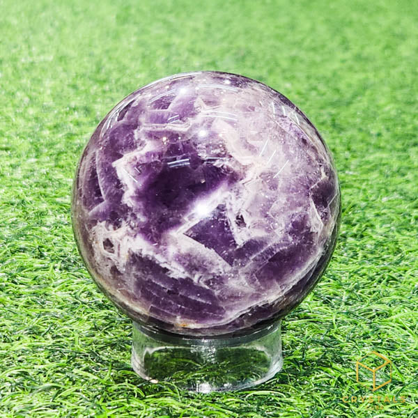 Chevron Amethyst Sphere