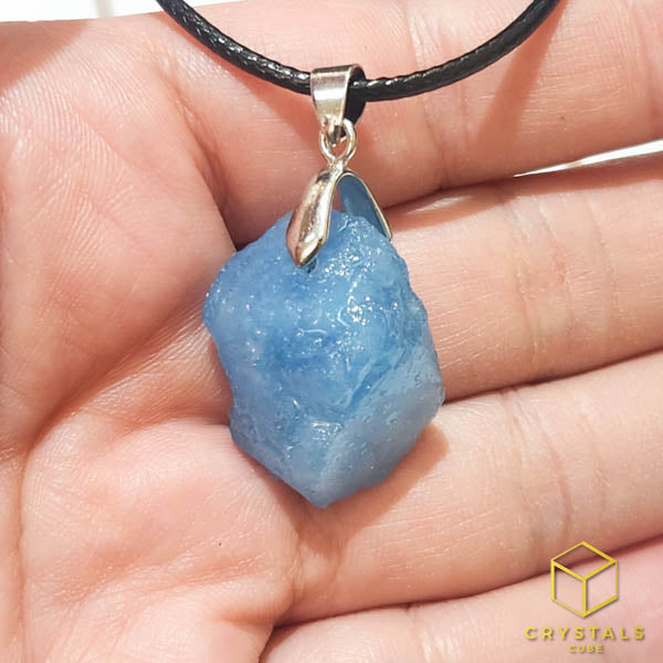 Aquamarine*** (Premium) Raw Pendant