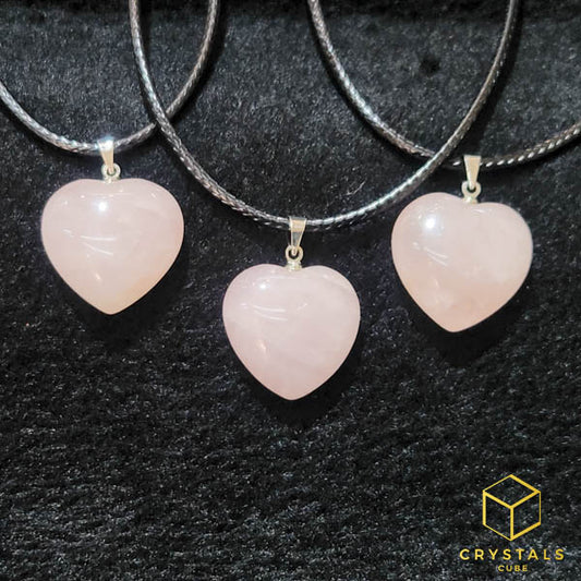 Rose Quartz Heart Pendant