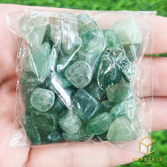 Green Strawberry Quartz Chips