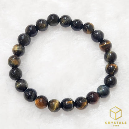 Tiger's Eye Bracelet - Blue & Golden