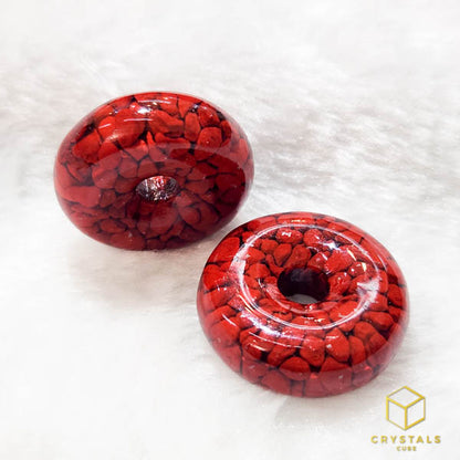 Cinnabar* Donut Pendant