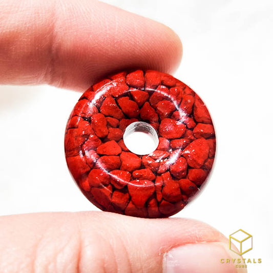 Cinnabar* Donut Pendant