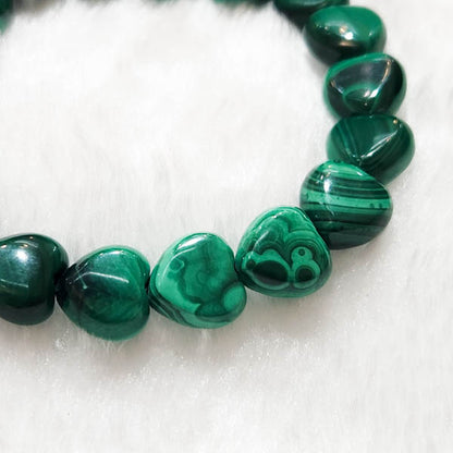 Malachite Heart-shaped Bracelet