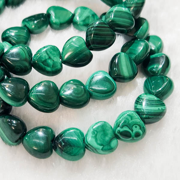 Malachite Heart-shaped Bracelet