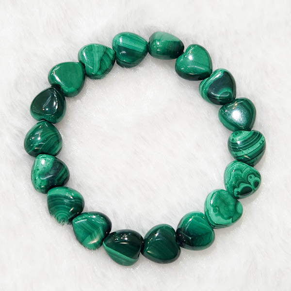 Malachite Heart-shaped Bracelet