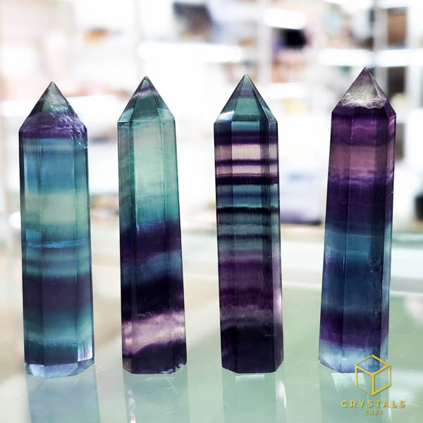 Rainbow Fluorite Point