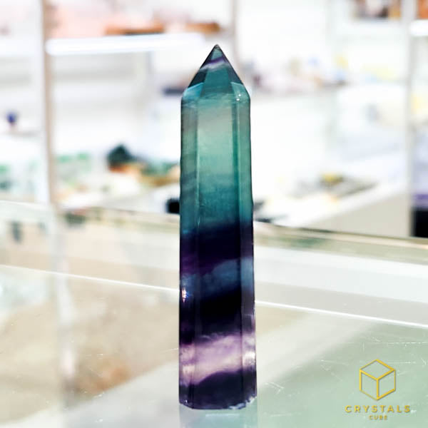 Rainbow Fluorite Point