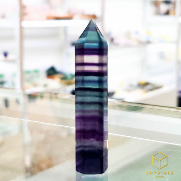 Rainbow Fluorite Point