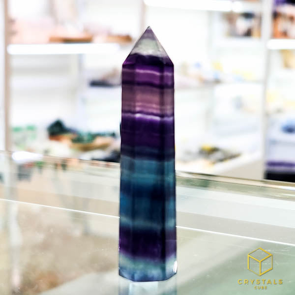 Rainbow Fluorite Point