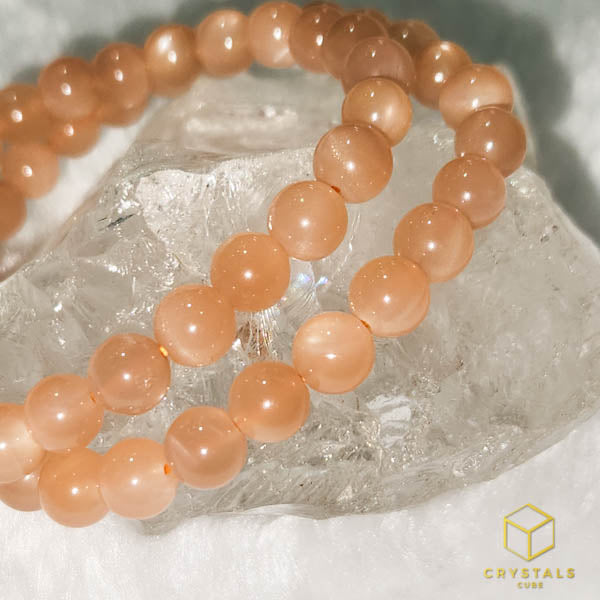 Peach Moonstone / Sunstone*** Bracelet