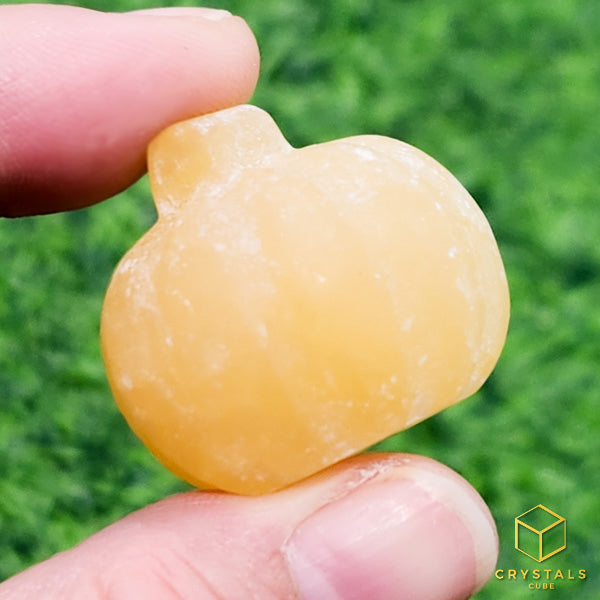 Yellow Calcite Pumpkin