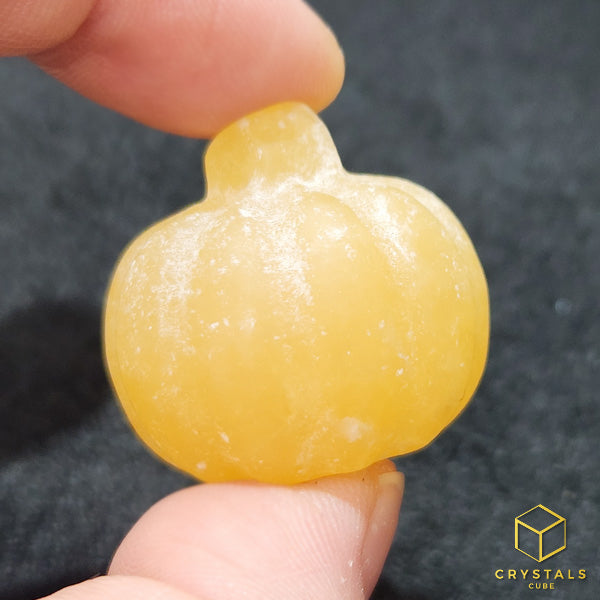 Yellow Calcite Pumpkin