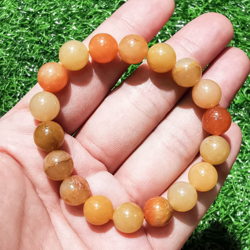 Yellow Jade (Dark)  Bracelet