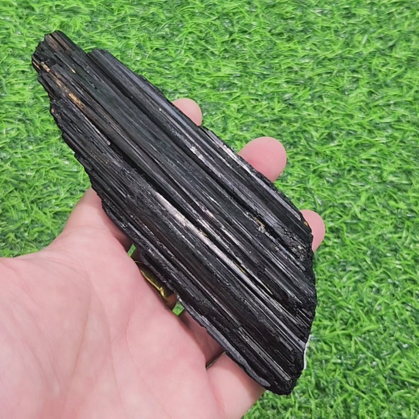 Black Tourmaline (Schorl) Raw - Palm Size