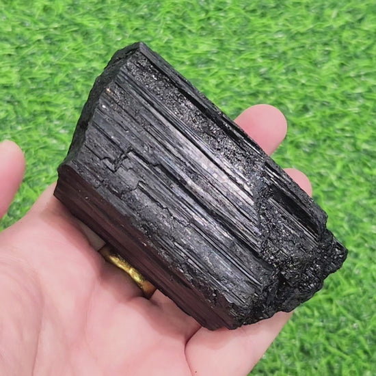 Black Tourmaline (Schorl) Raw - Palm Size