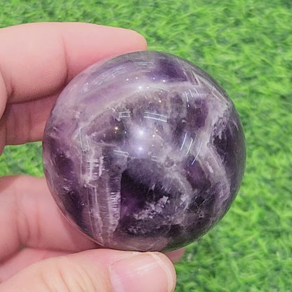 Chevron Amethyst Sphere