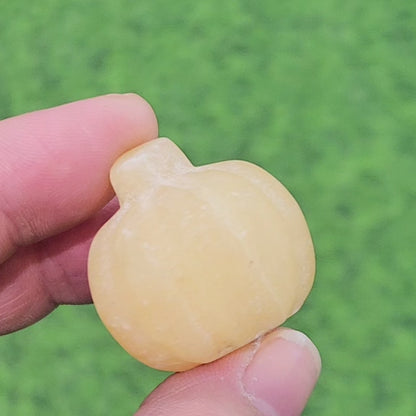 Yellow Calcite Pumpkin