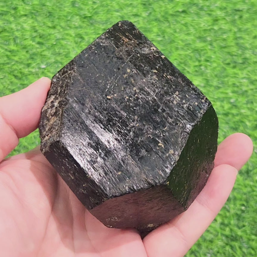 Black Tourmaline (Schorl) Raw - Palm Size