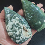 Load and play video in Gallery viewer, Moss Agate Teardrop
