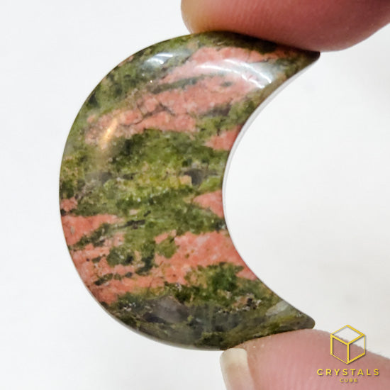 Unakite Crescent Moon